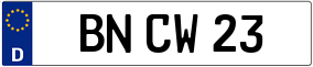 Trailer License Plate